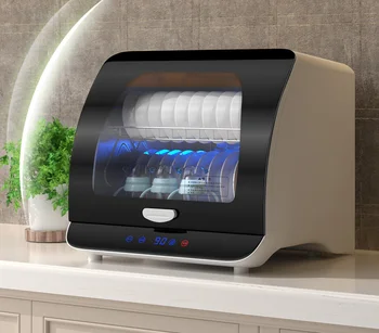 Ультрафиолетовая высокотемпературная посудомоечная машина для домашней кухни из нержавеющей стали, шкаф для дезинфекции, маленький рабочий стол для дома