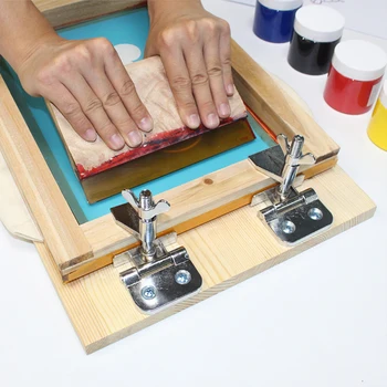 Рамка Шарнирный Зажим DIY для Шелкотрафаретной Печати Сетка Крепежный Инструмент С Покрытием Поверхности