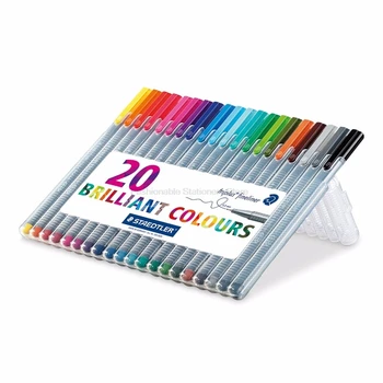 STAEDTLER 334 SB20 0,3 мм 3 цветных Гелевых Ручки набор Fine Draw Point художественный Маркер Разноцветная Офисная ручка