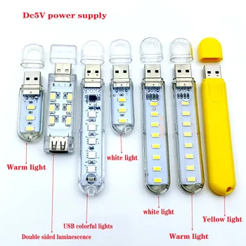 USB светодиодная настольная лампа Белого света настольная лампа для чтения SMD Портативная аварийная светодиодная лампа постоянного тока Мощностью 5 В Теплый Белый USB ночник