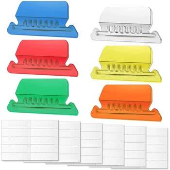 60 комплектов подвесных вкладок для файлов и вставок, красочные этикетки для папок с файлами, вкладки для идентификации файлов, легко читаемые