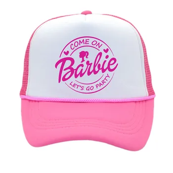 Бейсболка Barbies, Кавайная бейсболка Barbie, аниме, модный Мультфильм, летняя шапка Для Девочек, Повседневная шапка с буквенной вышивкой, уличная шляпа, подарок