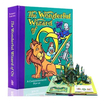 1 книга/упаковка на английском языке The Wonderful Wizard of Oz 3D всплывающая книга