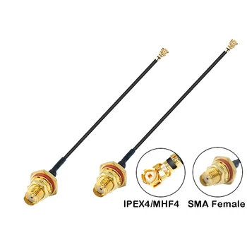 Водонепроницаемый SMA женский кабель-адаптер IPEX4 MHF4 удлинитель для 3G 4G M.2 модуль wifi маршрутизатор беспроводная сетевая карта RF1.13 перемычка
