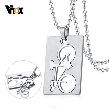 Vnox Мужское ожерелье из нержавеющей Стали, Велосипедная подвеска, Съемный Велосипед, уникальные мужские украшения в стиле панк