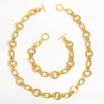 WT-BFN055 Женщины в стиле хип-хоп в Европе и Соединенных Штатах, трендовое ожерелье с толстой цепочкой, ожерелье-ошейник с Кубинской цепочкой