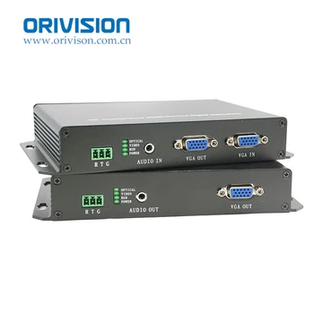 Несжатый удлинитель 1080p VGA 10 км по оптоволокну поддержка KVM передачи VGA/Аудио/RS232