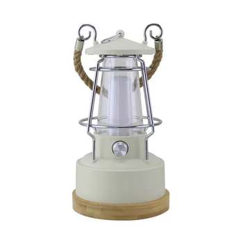 Многофункциональная Ретро-лампа для кемпинга, Лампа для кемпинга, Атмосферная лампа с плавным затемнением, заряжающаяся Лошадиная лампа Двойного назначения (белая)
