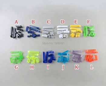 100 комплектов разноцветных накладок GBA D Кнопки включения выключения питания для Gameboy Advance Кнопки A B L R Рамка для кнопок GBA