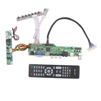 Плата драйвера ЖК-телевизора с ТВ AV VGA аудио USB HDMI-совместима для 18,5-дюймовой ЖК-панели 1920x1080 LM185TT1A M185XTN01.3 M185XTN01.0