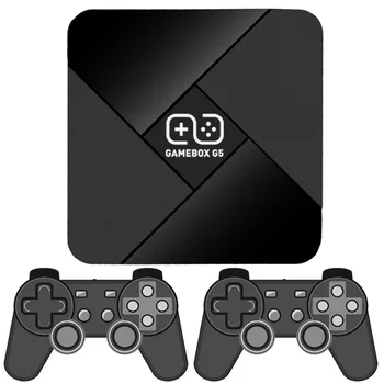 Игровая приставка G5 для домашнего видеоигры, Двойная система 4K HD, Встроенный 16 ГБ 50000 Игр, Беспроводной Двойной Джойстик, 50 Симуляторов для PSP N64