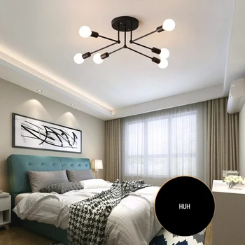 Скандинавская лампа для спальни, современное минималистичное искусство, светодиодный потолочный светильник, творческая личность, гостиная, столовая, кабинет, бытовые лампы
