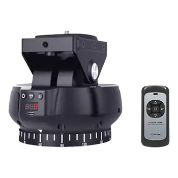 Поворотная головка камеры, легкое вращение на 360 градусов с дистанционным управлением, Стабилизатор головки видео-штатива для крепления штатива
