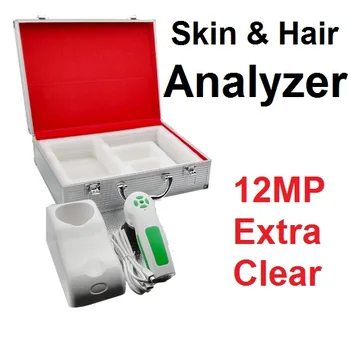 Анализатор кожи и волос 2023 Новая Цифровая USB-камера с разрешением 12 Мегапикселей Высокого Разрешения Skinscope and Hairscope Diagnosis 9822U DHL