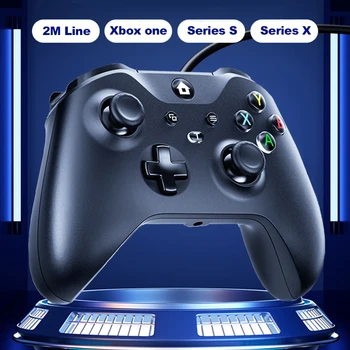Для Xbox One/Xbox Series X S Геймпад Проводной Игровой Контроллер Игровая Консоль Джойстик для Steam Deck Windows 10/11 Линейный Триггер
