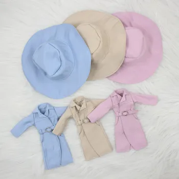 одежда blyth трех видов цветных пальто и шляп для куклы 1/6, обычная, с суставчатым телом, azone, licca, ледяная кукла