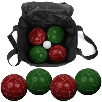Комплект шариков для бочче с удобной нейлоновой сумкой для переноски от