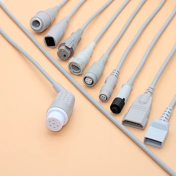 Совместимый 6-контактный магистральный кабель датчика Datascope Argon /Medex /HP /Edward /BD/Abbott/PVB/Utah IBP для одноразового датчика давления.
