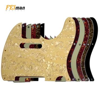 Аксессуары для гитары Feiman Накладные щитки для американского стандарта с 8 отверстиями для винтов 62-летняя гитара Tele Telecaster Царапающая пластина