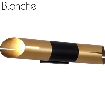 Современный настенный светильник Blonche, Роскошные золотые настенные бра для спальни, декора гостиной, освещения в помещении, светильники E27