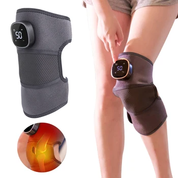 Наколенники с электрическим подогревом, Вибрационный массаж, Физиотерапия при артрите ног, Обезболивание, Горячий Компресс, Физиотерапия колена