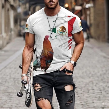 Модная новая мужская футболка с 3D принтом 