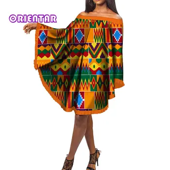 Размер 6XL, в наличии Африканские платья для женщин, Повседневное Летнее короткое платье, одежда с африканским принтом, WY153-XH-6XL