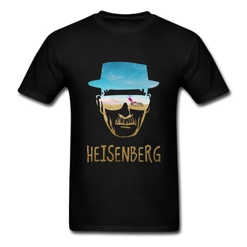 Американский телевизионный бренд Heisenberg, футболка, Мужская Черная забавная одежда, хлопковые футболки, мужские топы в стиле Харадзюку, футболка