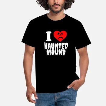 Футболка Sematary I Love Haunted Mound, Популярная трендовая Футболка в форме сердца Для Женщин И Мужчин, Графическая футболка, Модная Повседневная Уличная Одежда Ropa Hombre