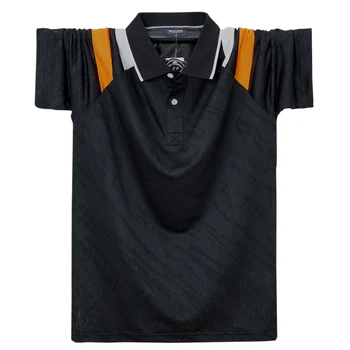 Мужская рубашка Поло 6XL Plus, Мужская Футболка с коротким рукавом, Весенняя Мужская одежда, Летняя Футболка Homme, Бренд Высокого Качества 2023, Однотонная