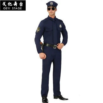 Костюмы полицейского на Хэллоуин для взрослых, Карнавальная Полицейская форма, мужские Армейские полицейские, Комплекты одежды для Косплея, Вечерние Представления