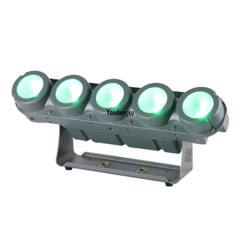 4шт 5 глаз водонепроницаемый светодиодный стробоскоп открытый матричный блиндер светодиодные настенные светильники DMX 512 открытый 5x30 Вт RGBA LED stage bar matrix light