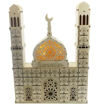 Календарь обратного отсчета Рамадана, сделай сам, Деревянный декор для вечеринки в честь праздника Ид Мубарак