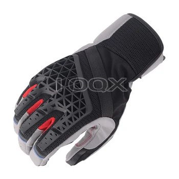 Черный/Серый Песок 4 Мужские Мотоциклетные Сетчатые перчатки для верховой езды из натуральной кожи Для мотогонок с сенсорным экраном Размеры M-XXL