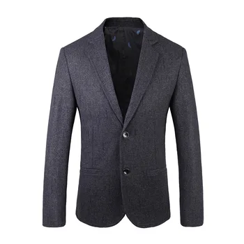 Новый Мужской однобортный костюм, пальто, модный деловой мужской костюм с длинным рукавом Slim Fit