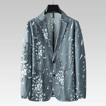 7078-2023 Высококачественный деловой костюм для отдыха мужская куртка тонкий маленький костюм four seasons профессиональные костюмы