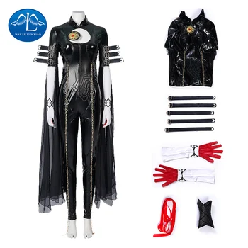 Женское боди для косплея ведьмы, костюм Байонетты на Хэллоуин, перчатки, повязка на голову