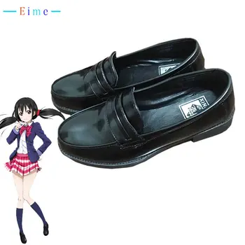 Обувь для Косплея Lovelive, Обувь Nico Yazawa JK, Универсальная женская обувь для японских школьников, Мягкая Кожаная обувь на плоской подошве на низком каблуке