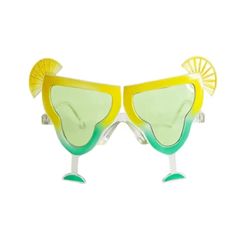 Летние бокалы для прохладительных напитков, очки для косплея в стиле аниме, Гавайские вечерние наряды, реквизит, веселые пляжные солнцезащитные очки для вечеринки