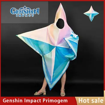 Genshin Impact Game Primogems Костюм Для Косплея, Наряды, Подвеска с Пентаграммой, Гигантская Одежда Для Вечеринки на Хэллоуин, Маскарадное Платье Rolecos