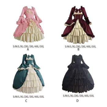 Костюм готической Лолиты - Детализированное и аутентичное платье для косплея, костюм для косплея, средневековое платье, платье Лолиты, готическое платье