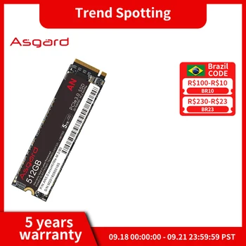 Asgard ssd nvme me AN3.0 512G1TB M.2 NVMe SSD PCIe3.0X4 Внутренний твердотельный накопитель m.2 nvme 2280 3300 МБ/с для настольного ноутбука