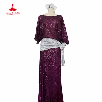 Костюмы для выступлений в стиле Танца живота, костюм по индивидуальному заказу, халаты с пайетками Шааби Балади для женщин, одежда для сцены в стиле танца живота Саиди