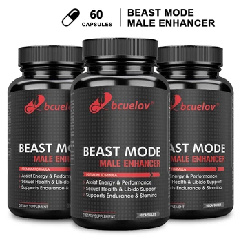Bcuelov Натуральный мужской усилитель тестостерона-Помогает наращивать мышцы -Увеличивает силу, выносливость, энергию Пищевая добавка
